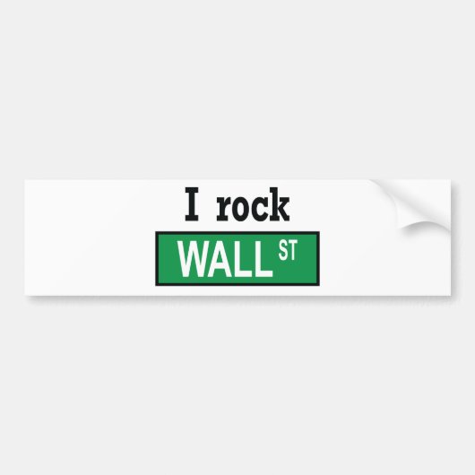 Ich schaukele Wall Street - Autoaufkleber (Vorne)