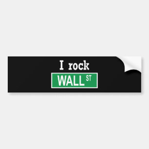 "Ich schaukele Wall Street" Autoaufkleber