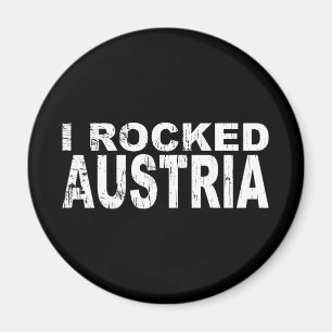 Ich schaukelte Österreich Magnet