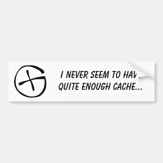 Ich scheine nie, durchaus genügend Pufferspeicher Autoaufkleber (Vorne)