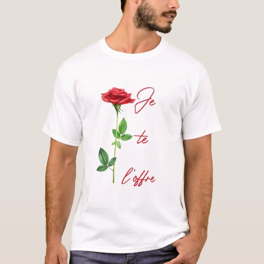 Ich schenke es dir - Rose - Blumen - Roses Blumen  T-Shirt (Vorderseite)