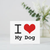 Ich schenke meinem Hund Postkarte (Stehend Vorderseite)