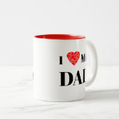 Ich schenke meinem Vater | Geschenk zum Personalis Zweifarbige Tasse (VorderseiteRechts)