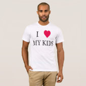 Ich schenke meinen Kindern das rote Herz-T-Shirts T-Shirt (Vorne ganz)