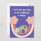 Ich schicke dir ein Regenbogenlächeln Postkarte (Vorne/Hinten)