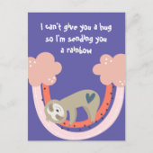 Ich schicke dir ein Regenbogenlächeln Postkarte (Vorderseite)