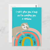 Ich schicke dir einen Regenbogen Postkarte (Vorne/Hinten)