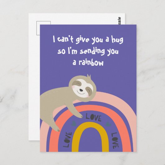 Ich schicke dir einen Regenbogen Postkarte (Vorne/Hinten)