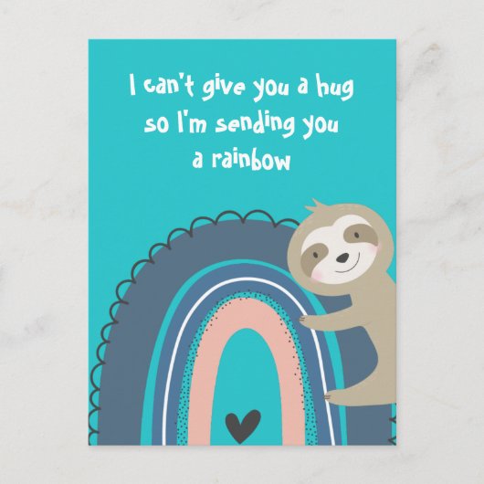 Ich schicke dir einen Regenbogen Postkarte (Vorderseite)
