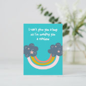 Ich schicke dir einen Regenbogen Postkarte (Stehend Vorderseite)