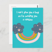 Ich schicke dir einen Regenbogen Postkarte (Vorne/Hinten)