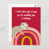 Ich schicke dir einen Regenbogen Schläger, Miss di Postkarte (Vorne/Hinten)