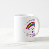 Ich schicke dir einen Sloth Hug Regenbogen Kaffeetasse (VorderseiteRechts)