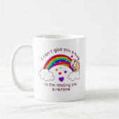 Ich schicke dir einen Sloth Hug Regenbogen Kaffeetasse (Links)