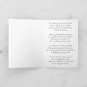 Ich schicke dir einen Weihnachtswunsch Feiertagskarte (Innenseite)