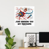 Ich schicke dir nur meine Gedanken über Neuron Syn Poster (Heimbüro)