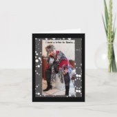 Ich schickte dem Weihnachtsmann einen Brief für ei Karte (Vorderseite)