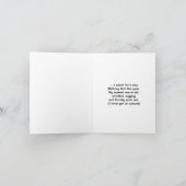 Ich schickte dem Weihnachtsmann einen Brief für ei Karte (Innenseite)