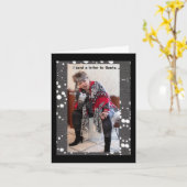 Ich schickte dem Weihnachtsmann einen Brief für ei Karte (Gelbe Blume)