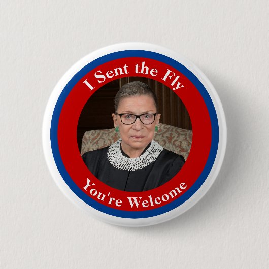 Ich schickte Fly - RBG Button (Vorderseite)