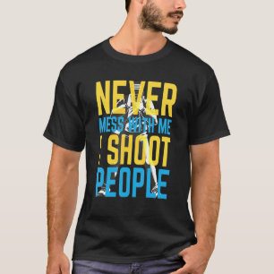 Ich schiebe Menschen Fotografie Vintag Camera Foto T-Shirt