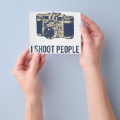 Ich schiebe Menschen Fotokamera Flyer (Gruppe)