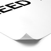 ICH SCHIESE WIE EIN MÄDCHENBASKETBALL POSTER (Ecke)