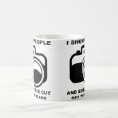 Ich schieß Leute lustige Fotografie Fotograf Tasse (Mittel)