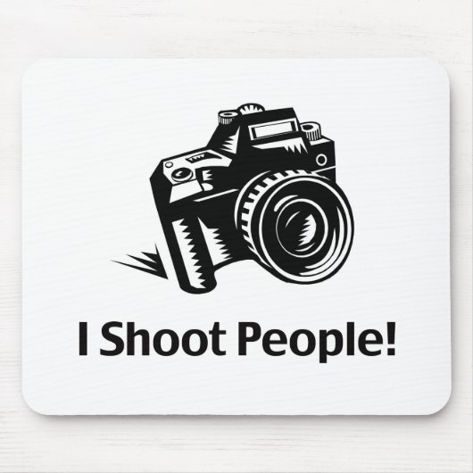Ich schieß Menschen Fotograf Mousepad (Vorne)