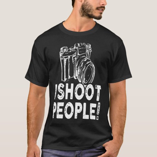 Ich schieß Menschen Fotograf T-Shirt (Vorderseite)