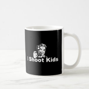 Ich schieße Kinderschwarzes Kaffeetasse