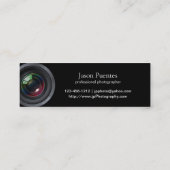 Ich schieße Leute - beruflichen Fotografen (Gold) Mini Visitenkarte (Rückseite)