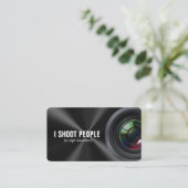 Ich schieße Leute - beruflichen Fotografen Visitenkarte (Stehend Vorderseite)