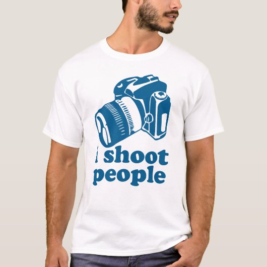 Ich schieße Leute - Blau T-Shirt (Vorderseite)