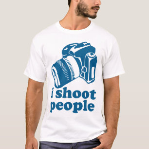 Ich schieße Leute - Blau T-Shirt