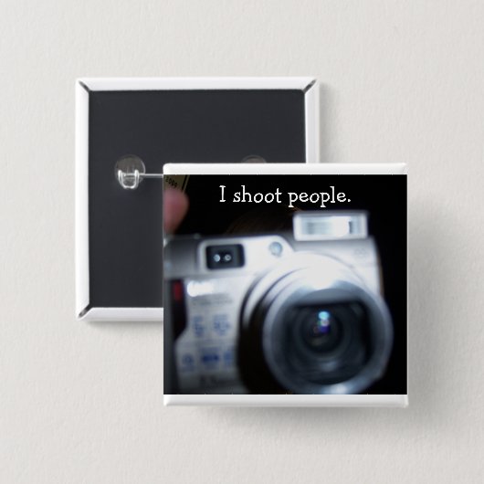 Ich schieße Leute Button (Vorne & Hinten)