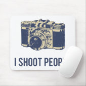 Ich schieße Leute-Fotografie-Kamera Mousepad (Mit Mouse)