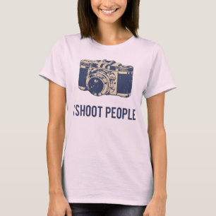 Ich schieße Leute-Fotografie-Kamera T-Shirt