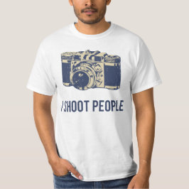 Ich schieße Leute-Fotografie-Kamera T-Shirt