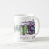 Ich schieße Leute, Fotografiegeschenk-Tasse Kaffeetasse (VorderseiteRechts)