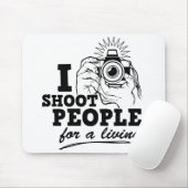 Ich schieße Leute für ein Leben Mousepad (Mit Mouse)