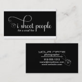 Ich schieße Leute für eine Gewohnheit der kleinen Visitenkarte (Vorne/Hinten)