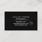 Ich schieße Leute für eine Gewohnheit der kleinen Visitenkarte (Rückseite)