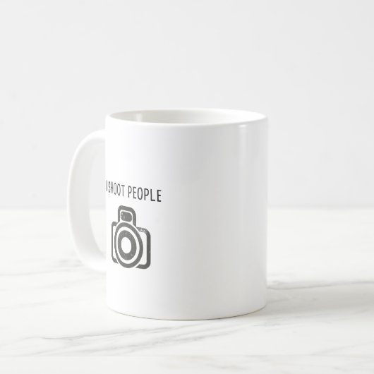 Ich schieße Leute - Kamera Kaffeetasse (Vorderseite Links)