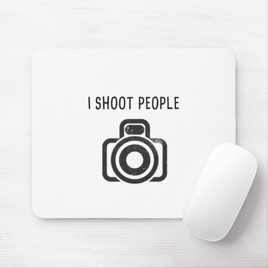 Ich schieße Leute - Kamera Mousepad (Mit Mouse)