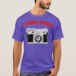 Ich schieße Leute Kamerageek Geschenkdesign T-Shirt