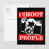 Ich schieße Leute Postkarte (Vorne/Hinten)