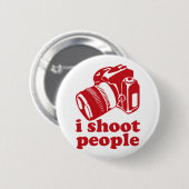 Ich schieße Leute - Rot Button (Vorne & Hinten)