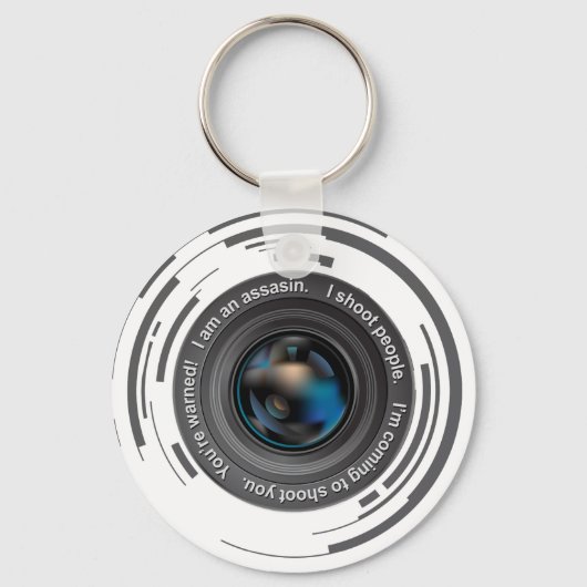 Ich schieße Leute Schlüsselanhänger (Vorderseite)