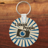 Ich schieße Leute Schlüsselanhänger (Vorderseite)